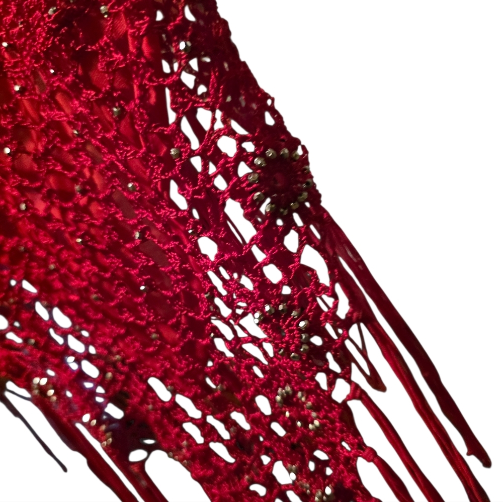 ♥️NEW Halter Tie Top Sparkles, Fringe - Picture 8 of 12